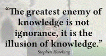 Ignorance of knowledge